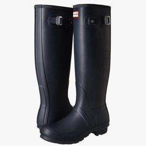 Hunter Original Tall Glossy Navy Rain Boot